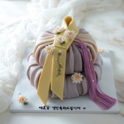 보자기 2단 케이크 메뉴 사진(네이버)