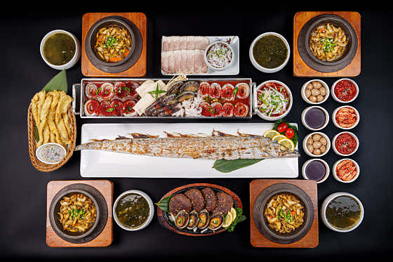 한라갈치세트 특5인 메뉴 사진(네이버)