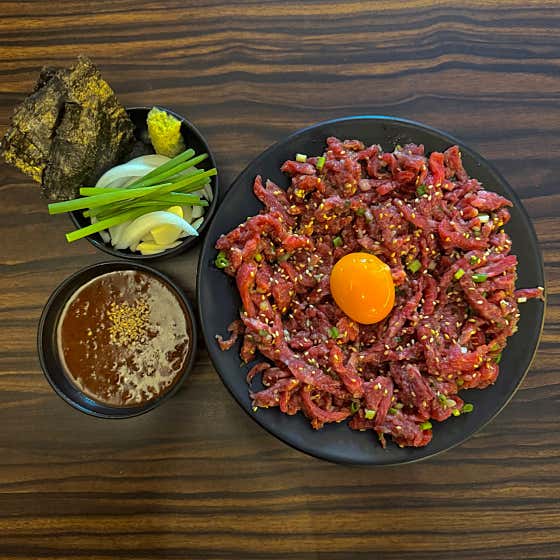 한우 육회 메뉴 사진(네이버)