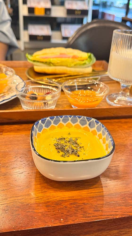 단호박 크림스프 메뉴 사진(네이버)