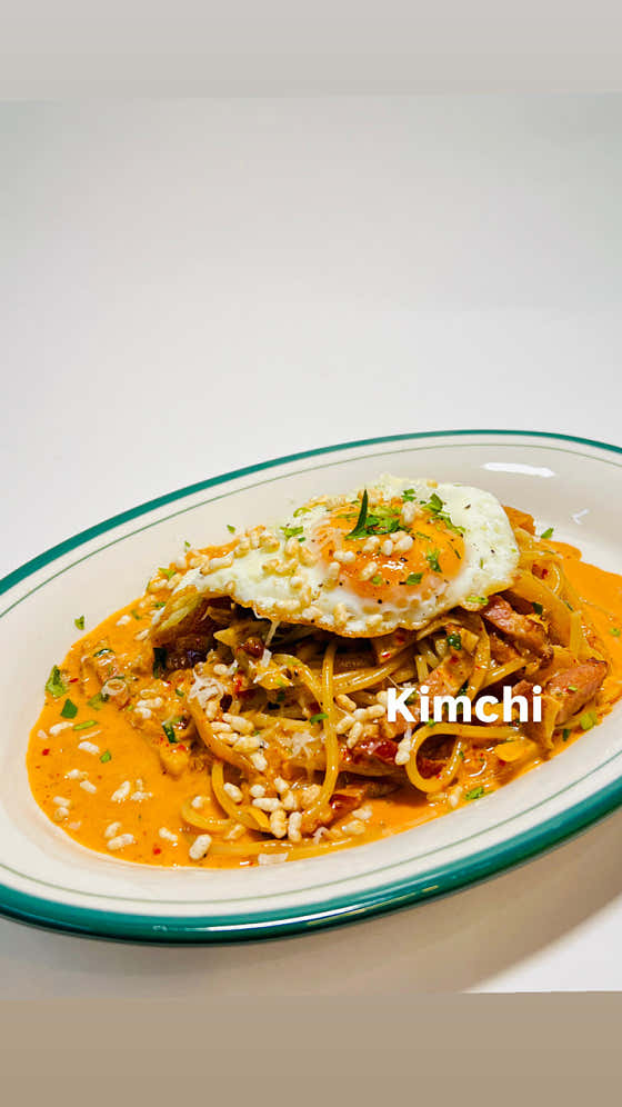 김치크림파스타 메뉴 사진(네이버)