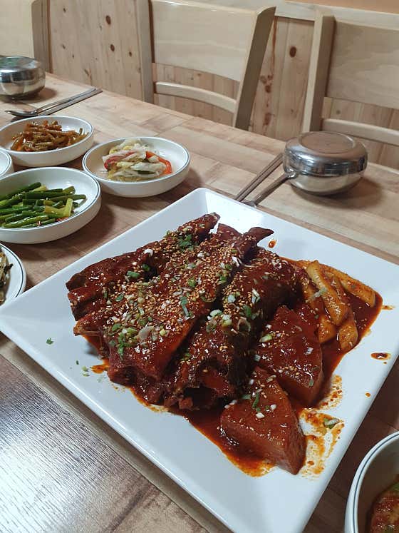 코다리 조림 메뉴 사진(네이버)