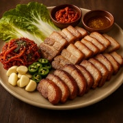 모둠보쌈[황제보쌈+삼겹보쌈](대) 메뉴 사진(네이버)