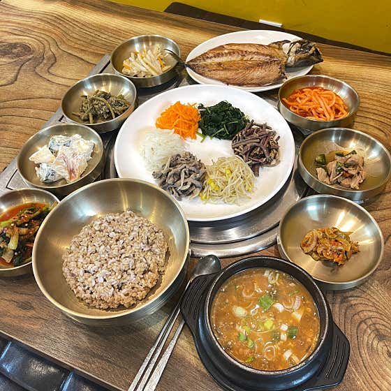 보리밥정식 메뉴 사진(네이버)