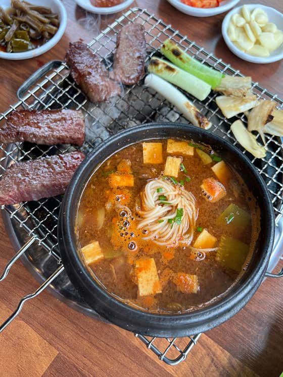 된장국수 메뉴 사진(네이버)
