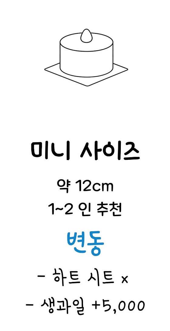 미니 사이즈 메뉴 사진(네이버)