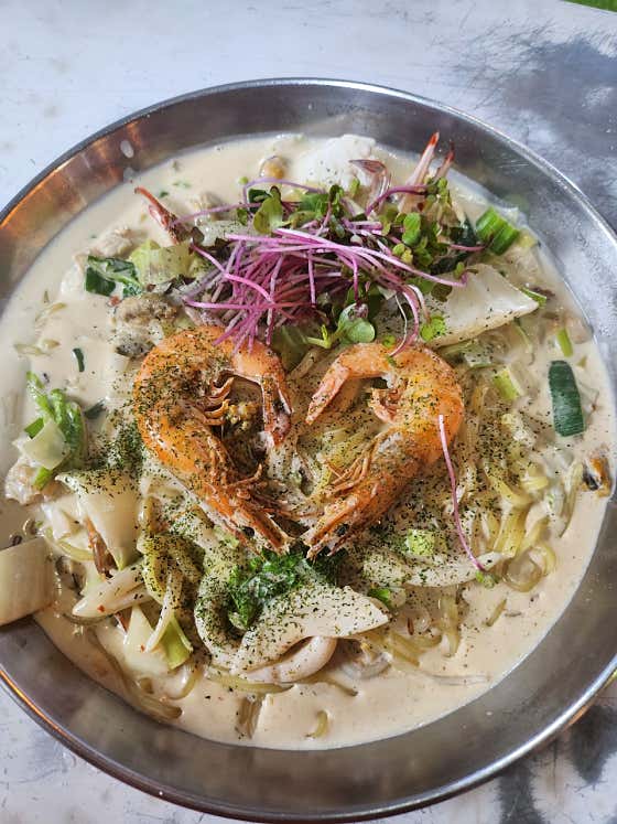 크림짬뽕 메뉴 사진(네이버)