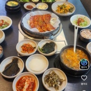 숯불고추장삼겹살정식(실내에서만 가능) 메뉴 사진(네이버)