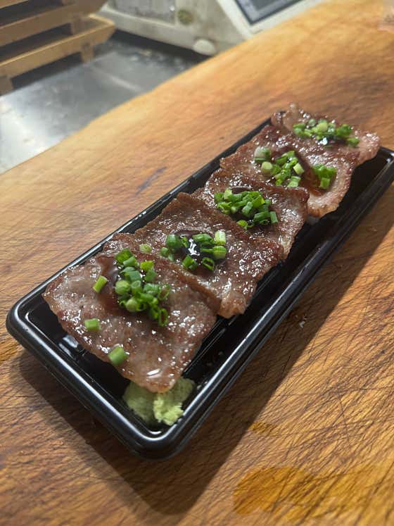 [++한우]살치초밥 메뉴 사진(네이버)