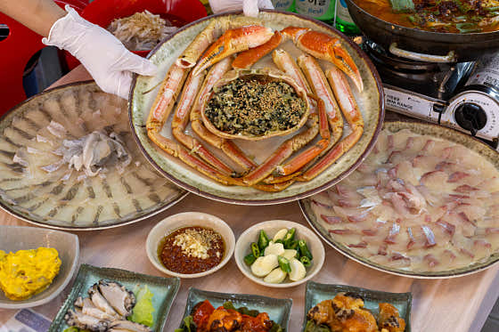 대게B 세트 5만원 할인 메뉴 사진(네이버)