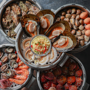 황제조개찜 3단/4단/5단 메뉴 사진(네이버)