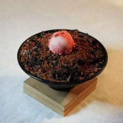 돼지바 눈꽃빙수 메뉴 사진(네이버)