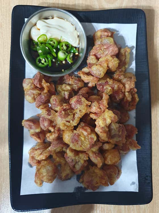 닭똥집튀김 메뉴 사진(네이버)