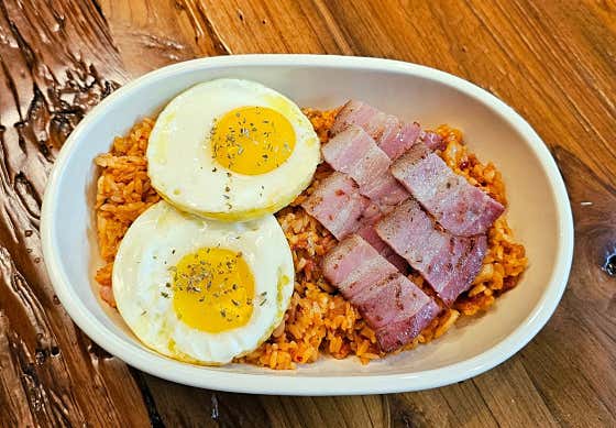 베이컨 김치 라이스 메뉴 사진(네이버)