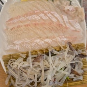 산오징어+광어 셋트 메뉴 사진(네이버)