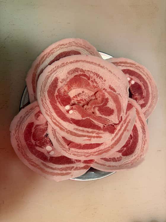 급냉동삼겹살 200g 메뉴 사진(네이버)