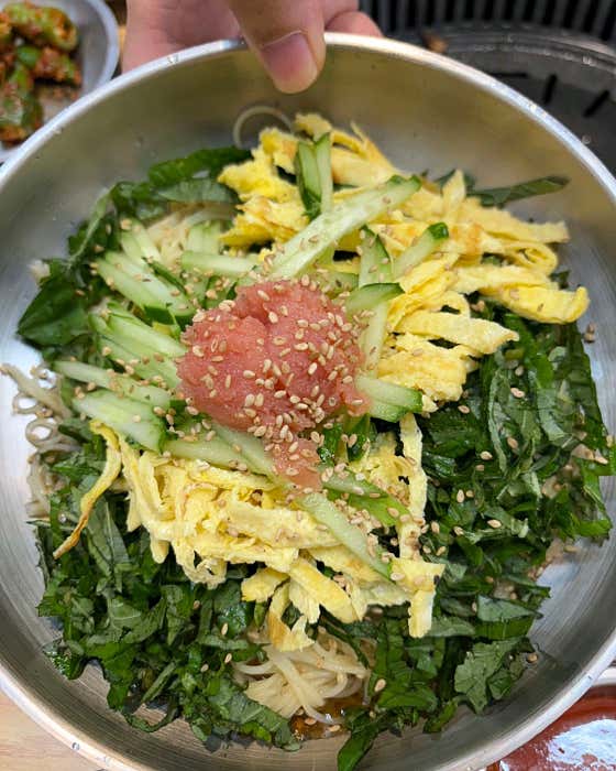 🍜 명란들기름국수 메뉴 사진(네이버)