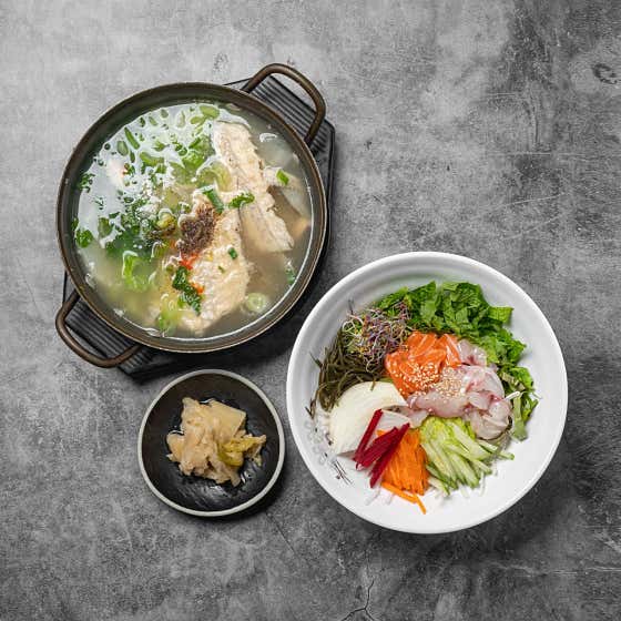 회덮밥+매운탕 메뉴 사진(네이버)