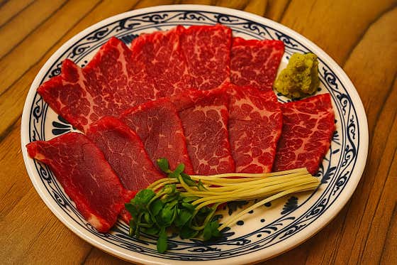 맛보기 육사시미 100g 메뉴 사진(네이버)