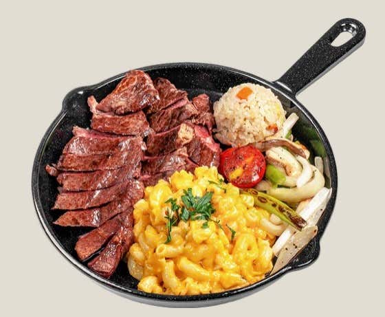 맥앤치즈 스테이크 메뉴 사진(네이버)