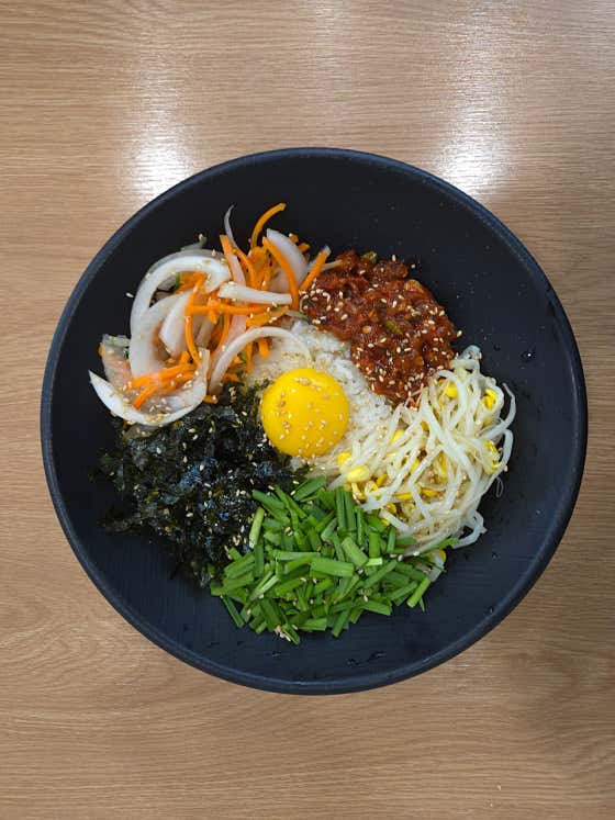 씨앗젓갈 비빔밥 메뉴 사진(네이버)