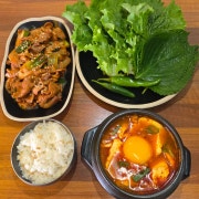 순두부+제육볶음 세트 메뉴 사진(네이버)