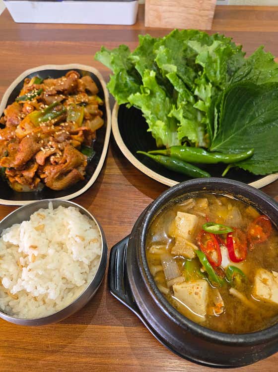 하단 시장통