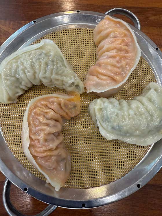 (찐)(튀긴) 왕만두 메뉴 사진(네이버)