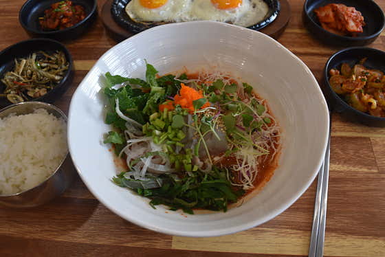 도다리물회 메뉴 사진(네이버)