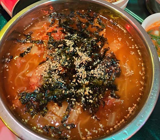김치말이국수 메뉴 사진(네이버)