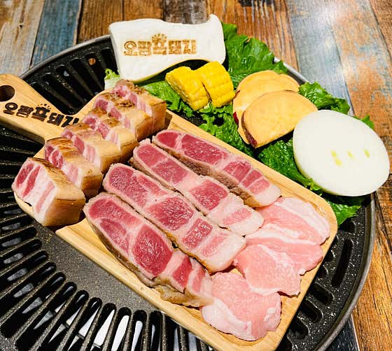 오광흑돼지 반판 500g 메뉴 사진(네이버)