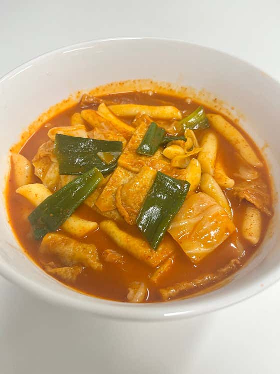 국물 떡볶이 메뉴 사진(네이버)