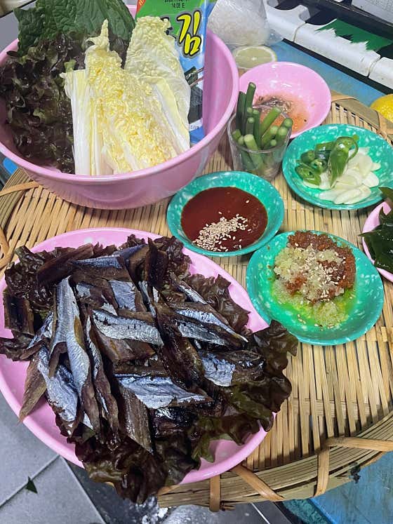 구룡포 과메기 메뉴 사진(네이버)