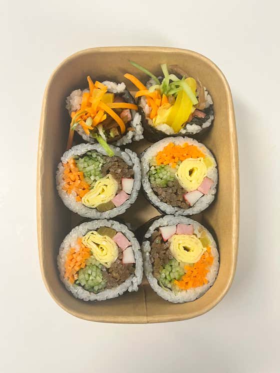 밥앤롤김밥 메뉴 사진(네이버)
