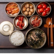 5첩 등심미역국 생일상+포토존모형 메뉴 사진(네이버)