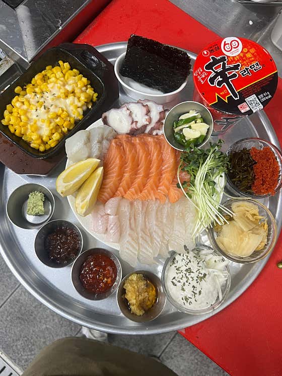 모듬 숙성 사시미 한상 메뉴 사진(네이버)