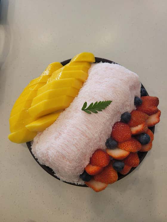 반반빙수(계절메뉴) 메뉴 사진(네이버)