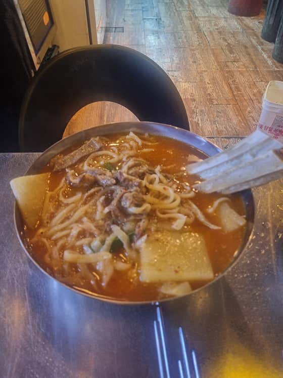 왕갈비 장칼국수 메뉴 사진(네이버)