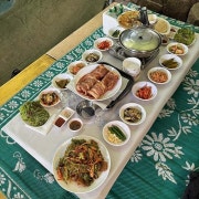 세트 -오리백숙,돼지왕갈비,골뱅이무침 메뉴 사진(네이버)