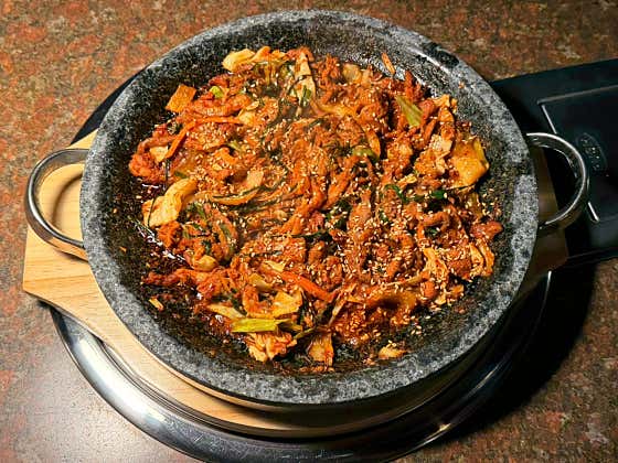 고추장 오리 불고기 메뉴 사진(네이버)