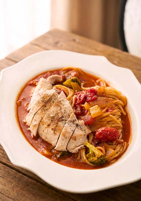 닭가슴살 토마토파스타 메뉴 사진(네이버)