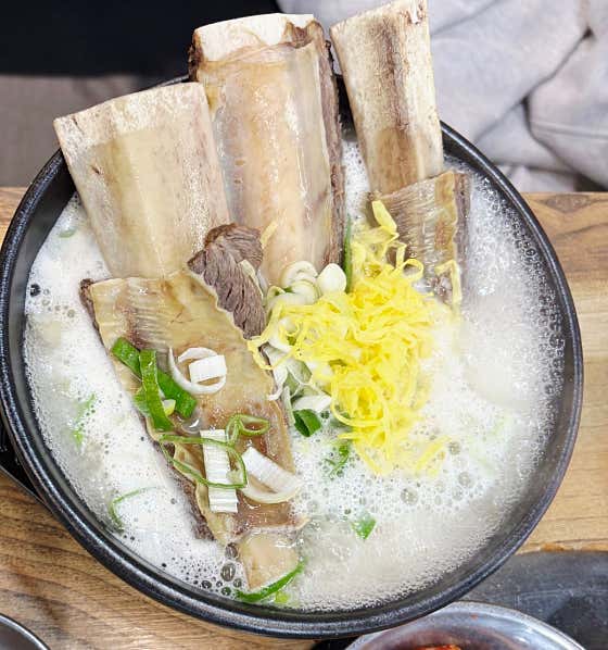 한우 왕갈비탕 메뉴 사진(네이버)
