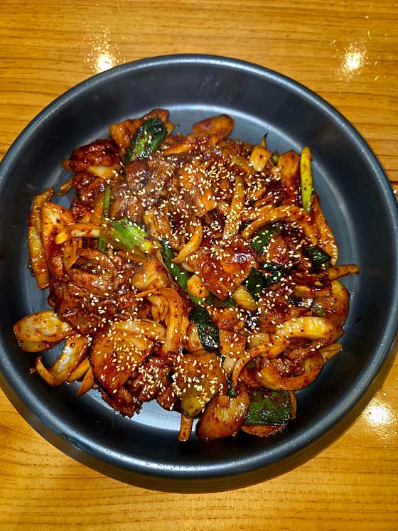 생삼겹주물럭 메뉴 사진(네이버)