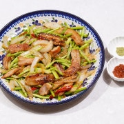 미나리 항정살 메뉴 사진(네이버)