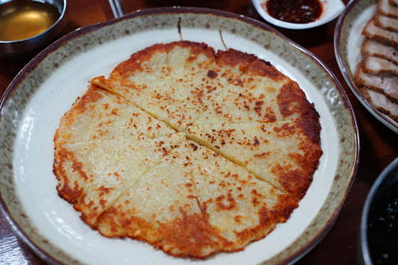 감자전 메뉴 사진(네이버)