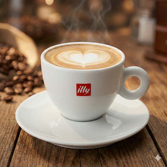 [illy] 카페라떼 메뉴 사진(네이버)