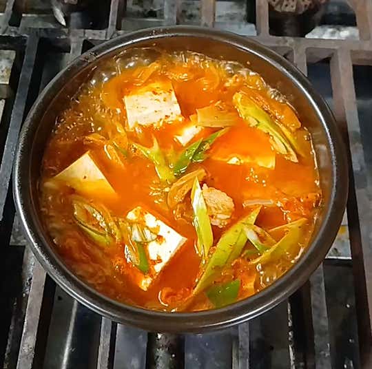 김치찌게 메뉴 사진(네이버)
