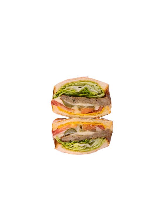 감자떡갈비샌드위치 메뉴 사진(네이버)
