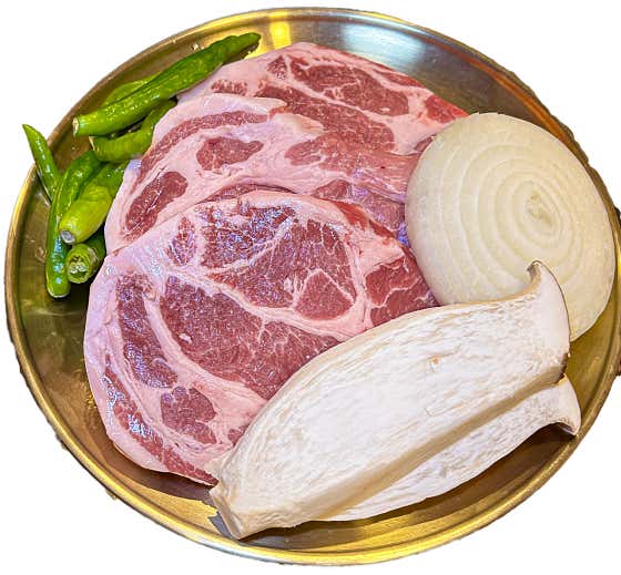 두툼 목살 (200g) 메뉴 사진(네이버)