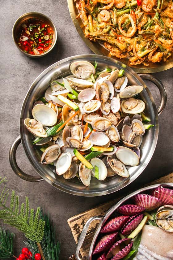 조개손칼국수 메뉴 사진(네이버)
